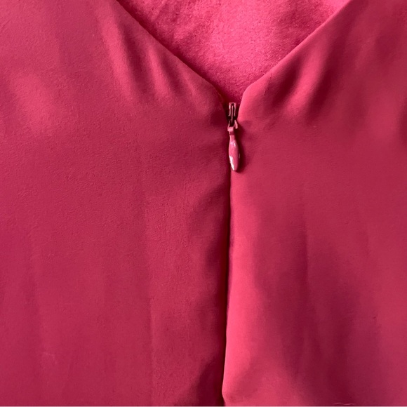 White House Black Market Flutter Sleeve Peach Colored Shift Dress Size 0 - Picture 7 of 11